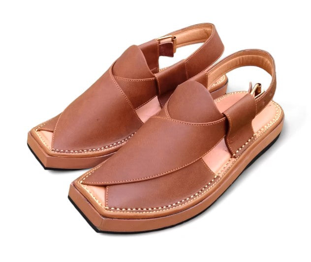 Kaltoor Kaptaan Chappal Walnut Color